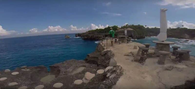cliff jumping